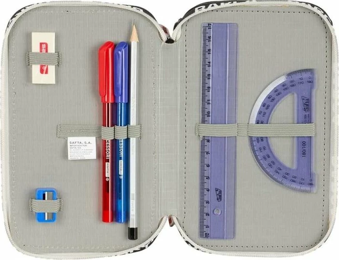 Kuti për lapsa FC Barcelona triple filled 37 copë, e zezë