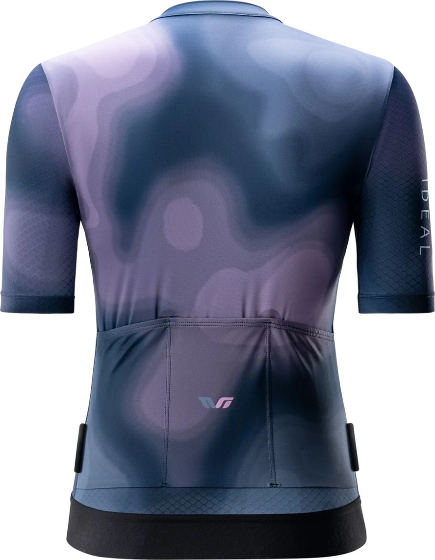 Fanellë çiklizmi për femra Rockbros 15110006005 TVI, L, manga të shkurta, zip i plotë YKK, Blu navy