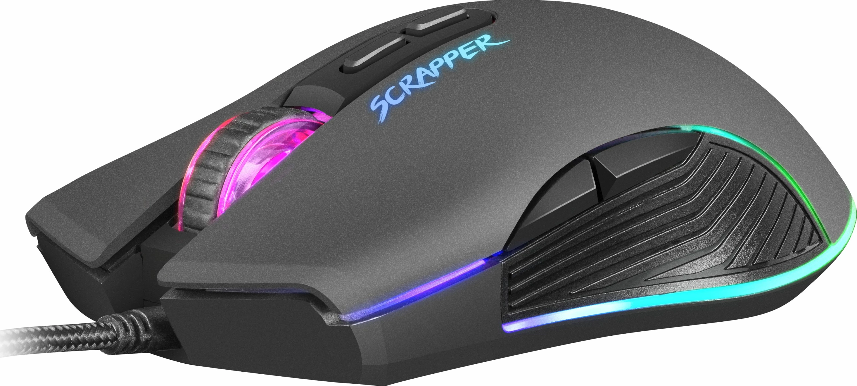 Maus gaming Fury Scrapper NFU-1699, 6400 DPI, RGB, 7 butona, USB me kabllo, i zi