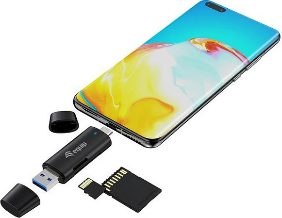 Lexues kartelash memorie EQUIP 245462, USB 3.2 Gen1 Type-A/Type-C, SD & microSD, 5Gbps, i zi