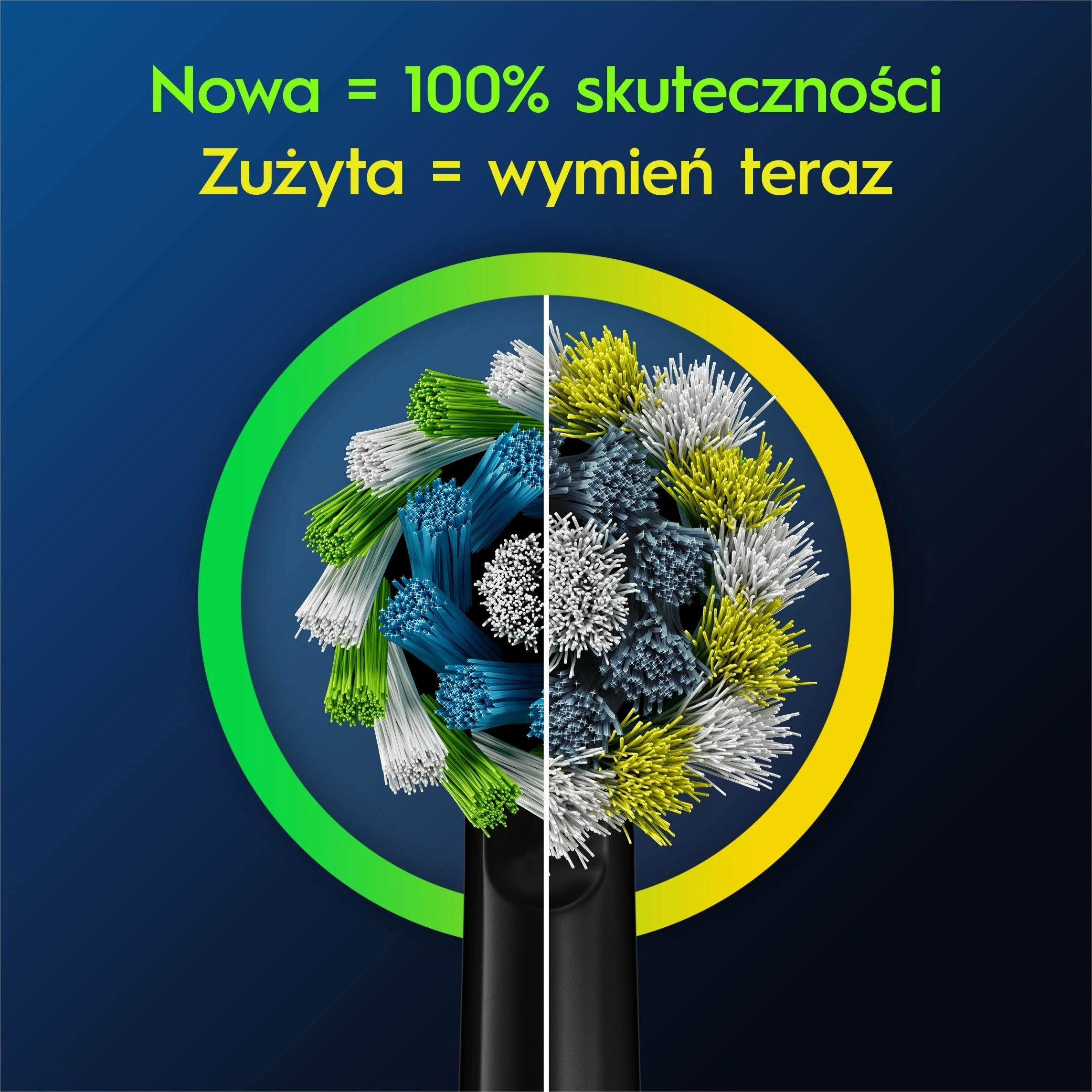 Kokë zëvendësuese furçe dhëmbësh Oral-B Pro CrossAction EB50BRX-2, 2 copë, e zezë