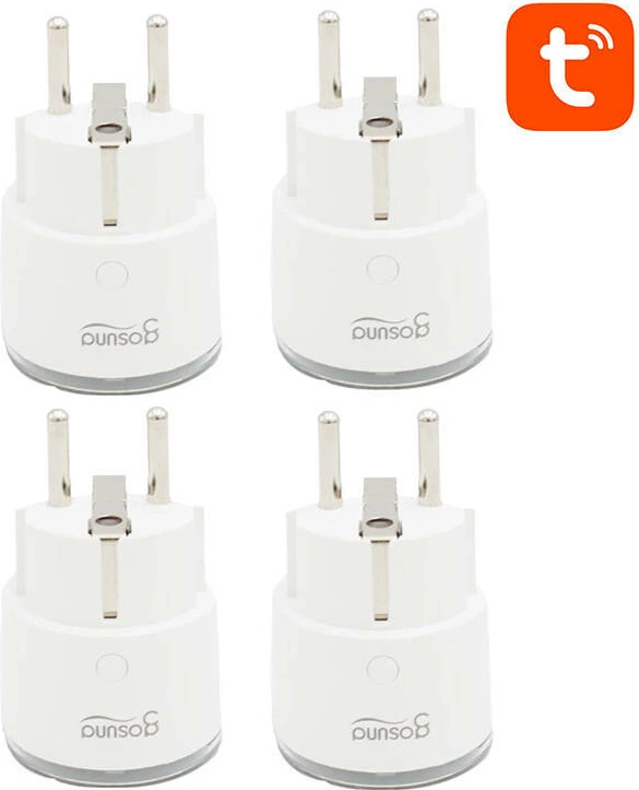 Prizë e mençur WiFi Gosund SP111, 3680W, 16A, set 4 copë, e bardhë