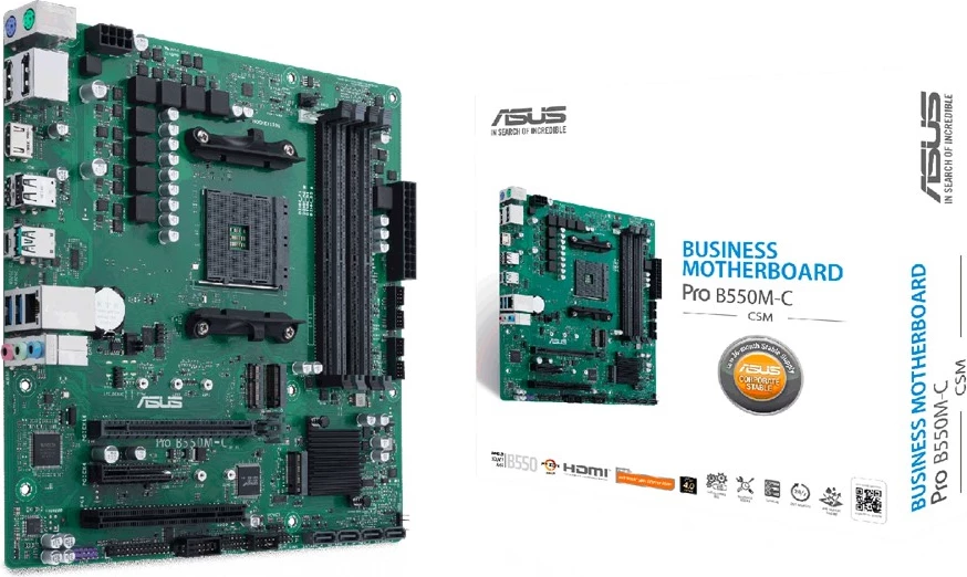 Pllakë amë Asus PRO B550M-C/CSM (90MB15Q0-M0EAYC), e zezë