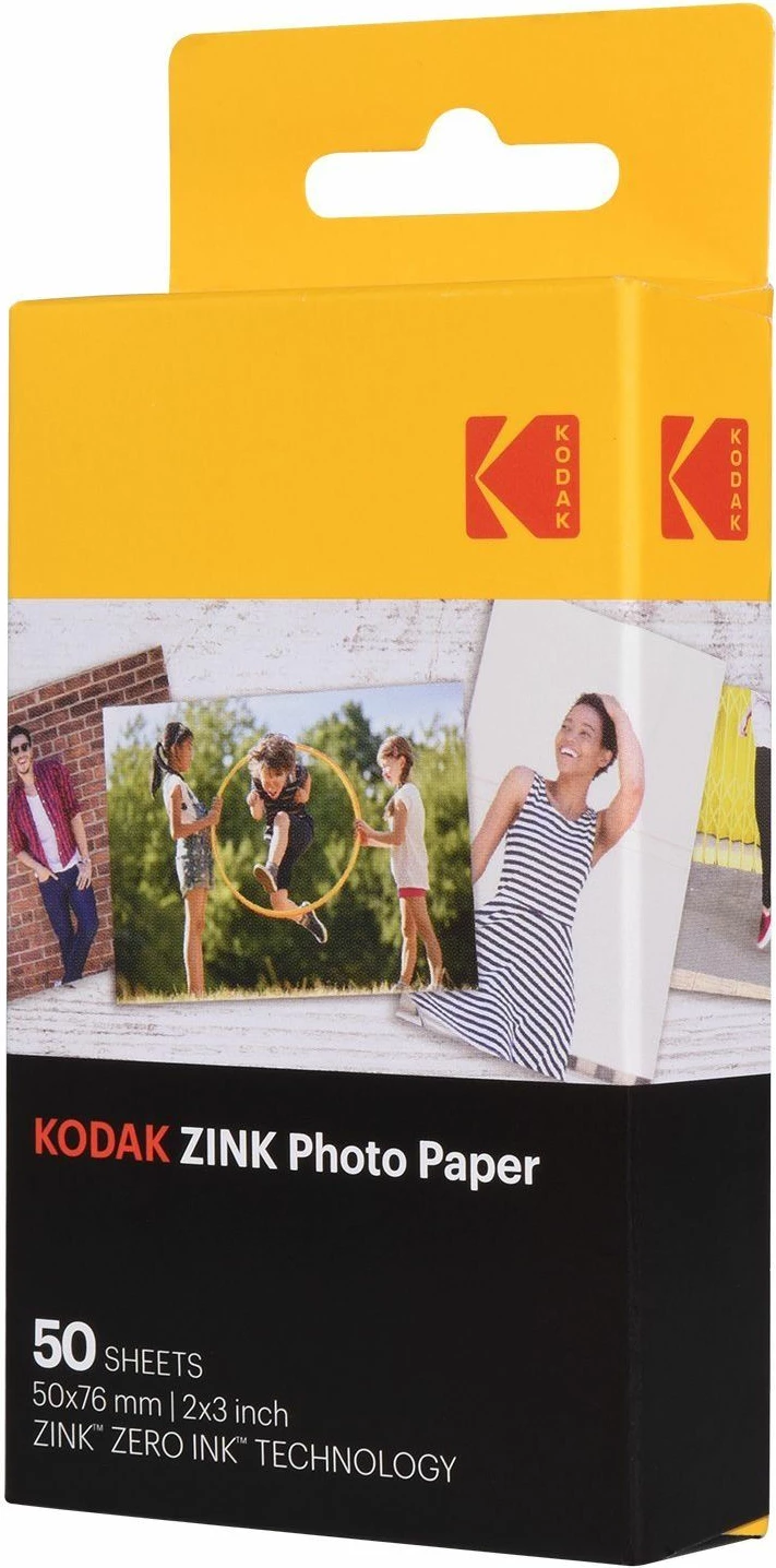 Letër fotografike instant Kodak ZINK 5x7.6 cm (2x3 inç), 50 copë