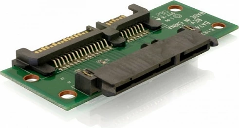 Adapter SATA 22pin DeLOCK, zgjatës, 33.5×65.8 mm, i gjelbër