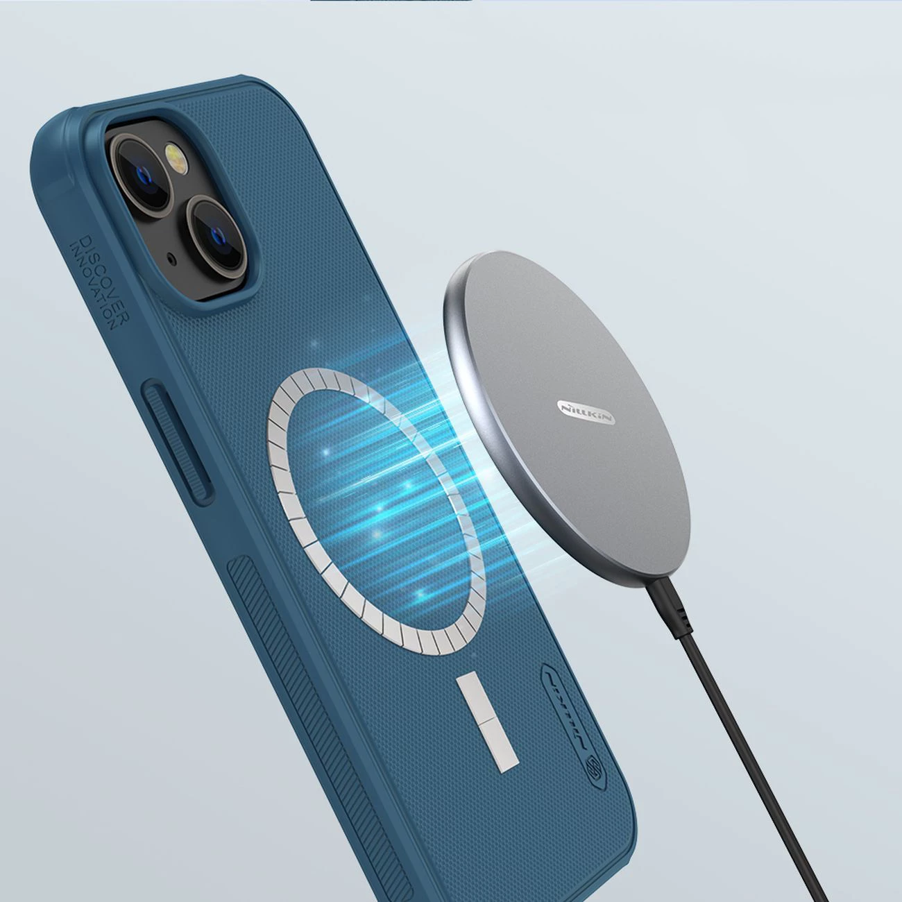 Mbështjellës Nillkin Super Frosted Shield Pro Magnetic për iPhone 14 Plus, MagSafe, i zi