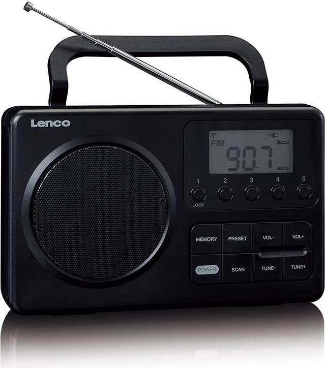 Radio portabile Lenco MPR-035BK, FM, e zezë
