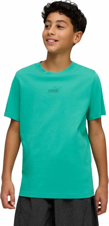 Maicë fëmijësh Puma ESS Small No. 1 Logo Centered, e gjelbër