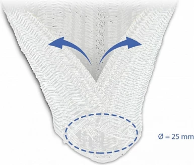 Mbështjellës kabllosh i gërshetuar vetë-mbyllës DeLOCK 10 m x 25 mm, poliester, i bardhë