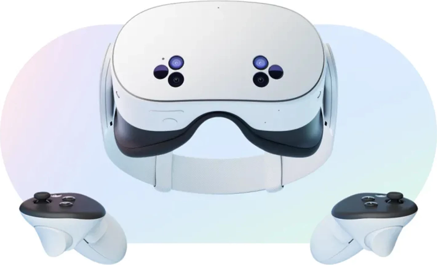 Syze VR Meta Quest 3S 256 GB, të bardha, me 2 kontrollorë