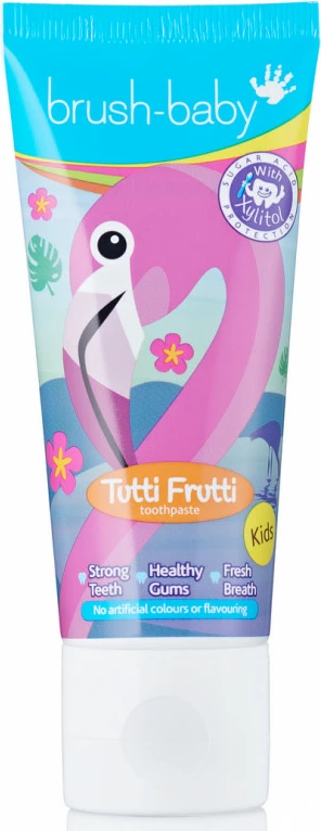 Pasta për dhëmbë për fëmijë Brush-Baby Flaming Tutti Frutti 50ml
