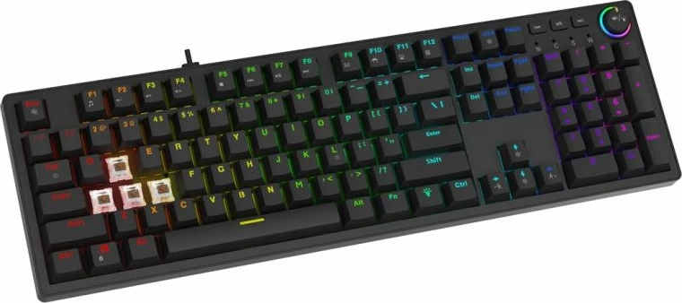 Tastierë mekanike gaming Savio, e zezë