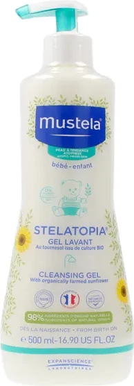 Xhel larës për fëmijë Mustela Stelatopia 500ml