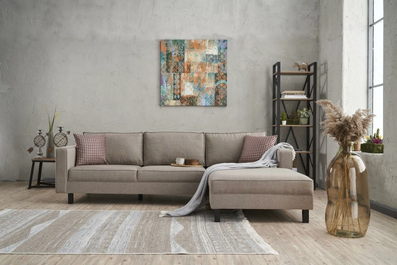 Këndare Atelier del Sofa, Kale Linen, e djathtë, krem