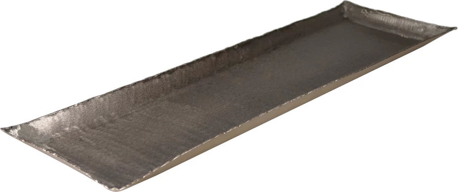 Tabaka dekorative MARGO, alumini, ngjyrë ari-dhe e zezë e tymosur, 65x21x2cm