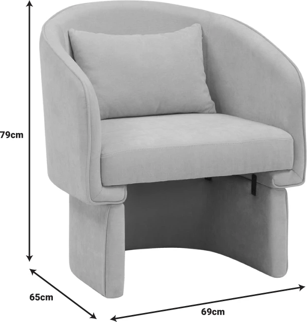 Fotelje Playmob, ngjyrë pllakë, 69x65x79cm
