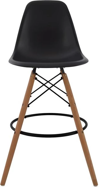 Karrige për bar Renata e zezë FH0173.02 47x50x108 cm, set prej 4 copë