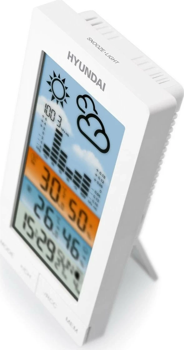 Stacion moti Hyundai HY-WS2050, ekran transparent, i bardhë