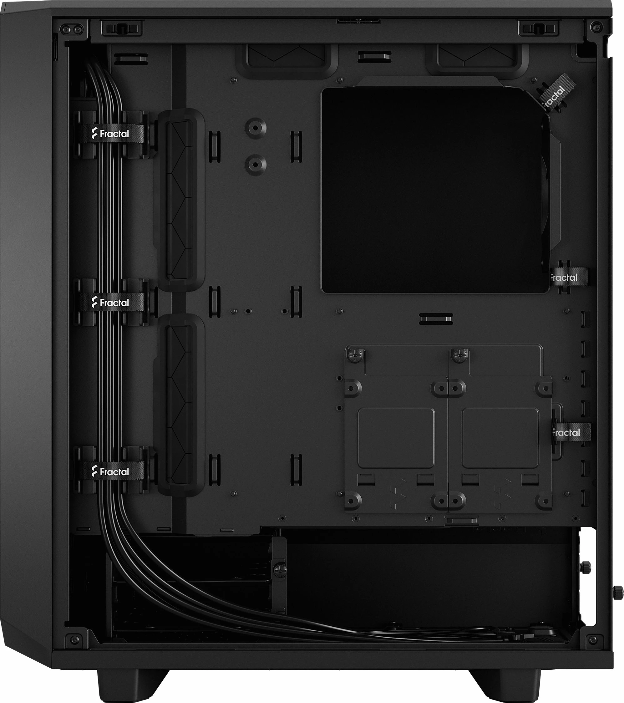 Kasë Fractal Design Meshify 2 Compact Solid FD-C-MES2C-01, Midi Tower ATX, pa dritare, e zezë