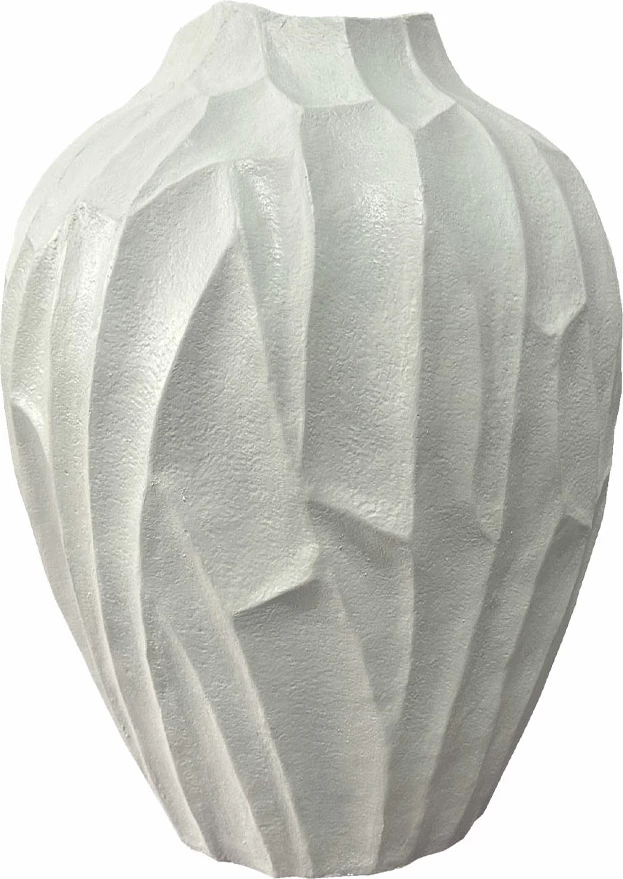 Vazo Spetel, polirezine, e bardhë, 42x41x53cm
