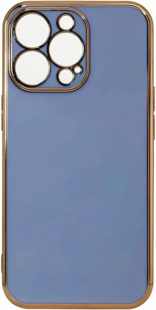 Kapak telefoni Hurtel Fashion Case për iPhone 12 Pro Max, kaltër me kornizë të artë