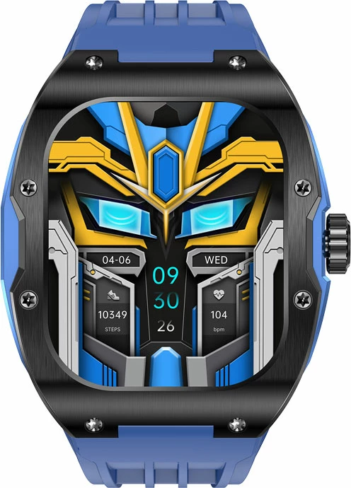 Smartwatch Moye Kronos Prime 1.96" AMOLED, Bluetooth thirrje, IP68, Blu