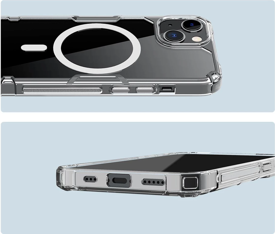 Mbështjellës Nillkin Nature Pro për iPhone 14 Plus, MagSafe, Transparent/Blé