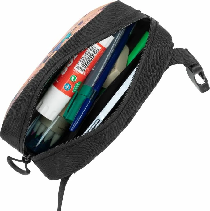 çantë beli RIVACASE Skaters 5410, poliester rezistent ndaj ujit, e zezë