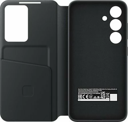 Mbështjellës Samsung Smart View Wallet Case Galaxy S24, me kapak, dritare Smart View, 1 xhep karte, i zi