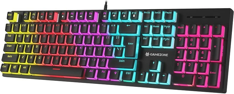 Tastierë mekanike Tracer GAMEZONE UNIQUE PUDDING USB, QWERTY English (UK) 104 taste, anti-ghosting, RGB pudding, kabllo 1.5 m, e zezë