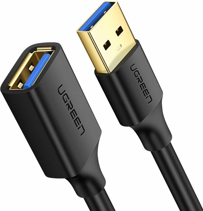 Kabllo zgjatues USB 3.0 Ugreen US129 30127, 3 m, e zezë