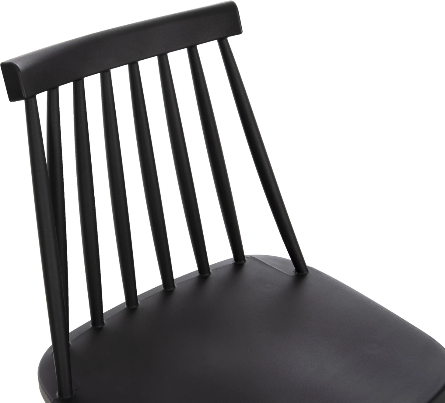 Karrige për bar, vend i lartë, VANESSA FH8459.12, e zezë PP & këmbë metalike të zeza, 47x48,5x107H cm., set prej 2 copë