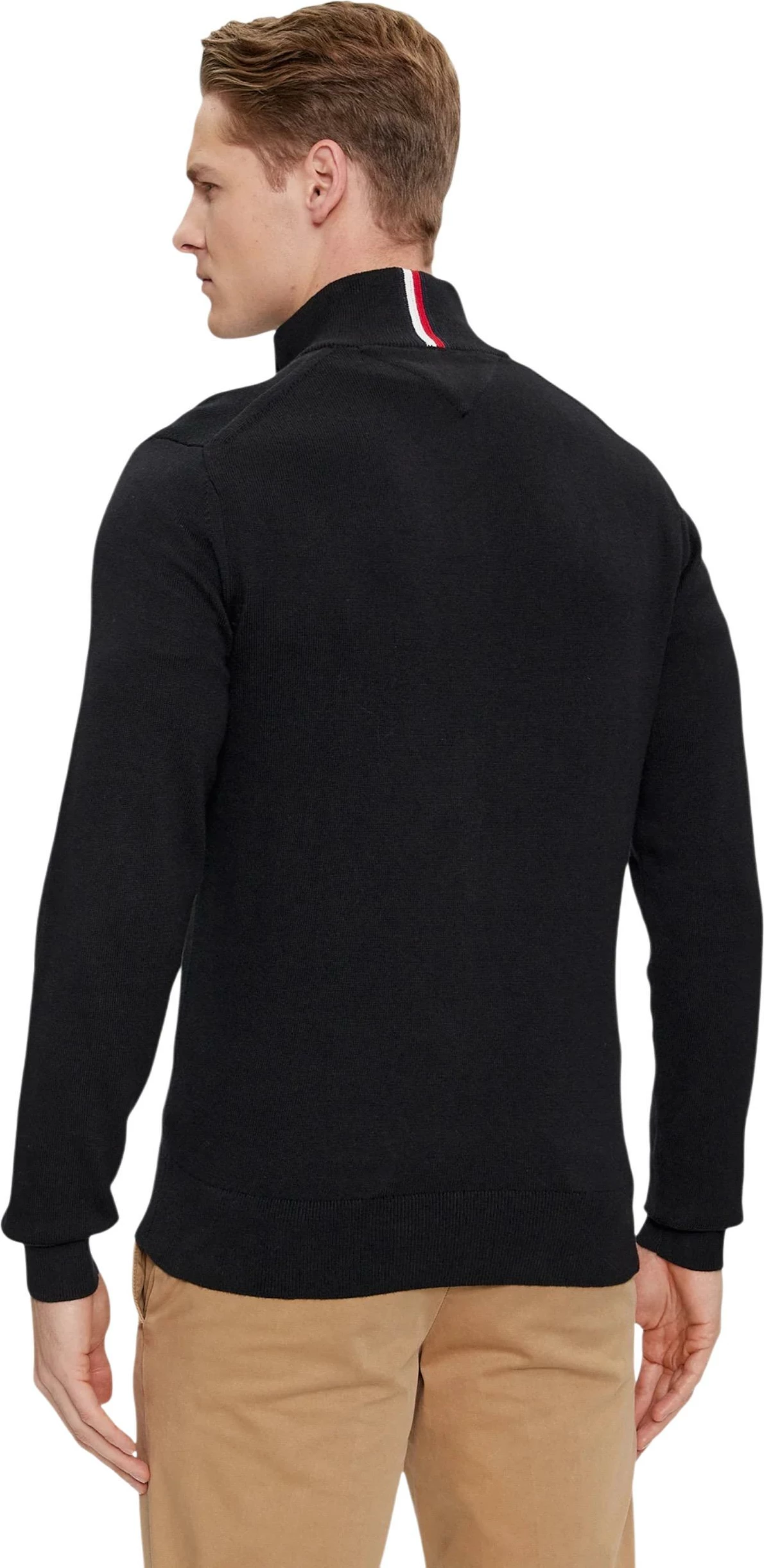 Xhemper kardigan për meshkuj Tommy Hilfiger MW0MW28050, i zi [Madhësia: M]