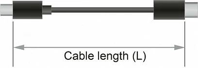 Kabllo audio stereo DeLOCK 85568, 3.5mm M-M, 2 m, lidhës i përkulur, e zezë