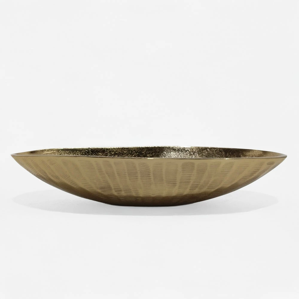 Enë dekorative CIOTO, alumin, ngjyrë ari, 37x15x8cm