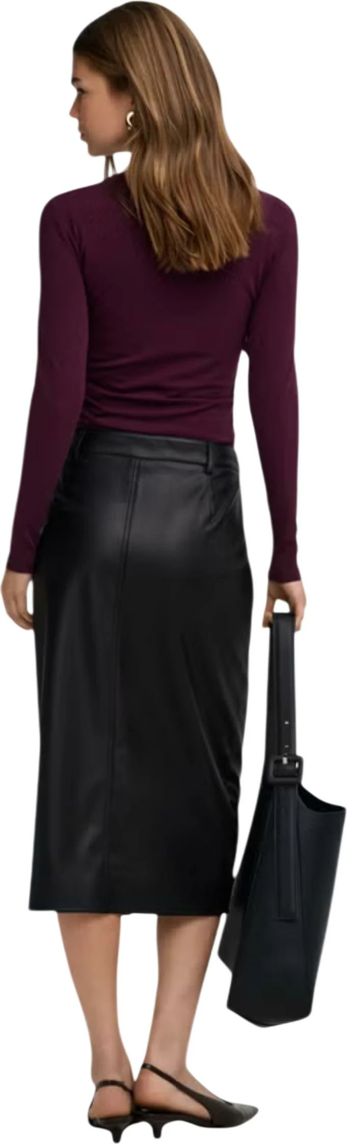 Fund pencil për femra Only ONLBITTEN 15373299, i zi [Madhësia: S]