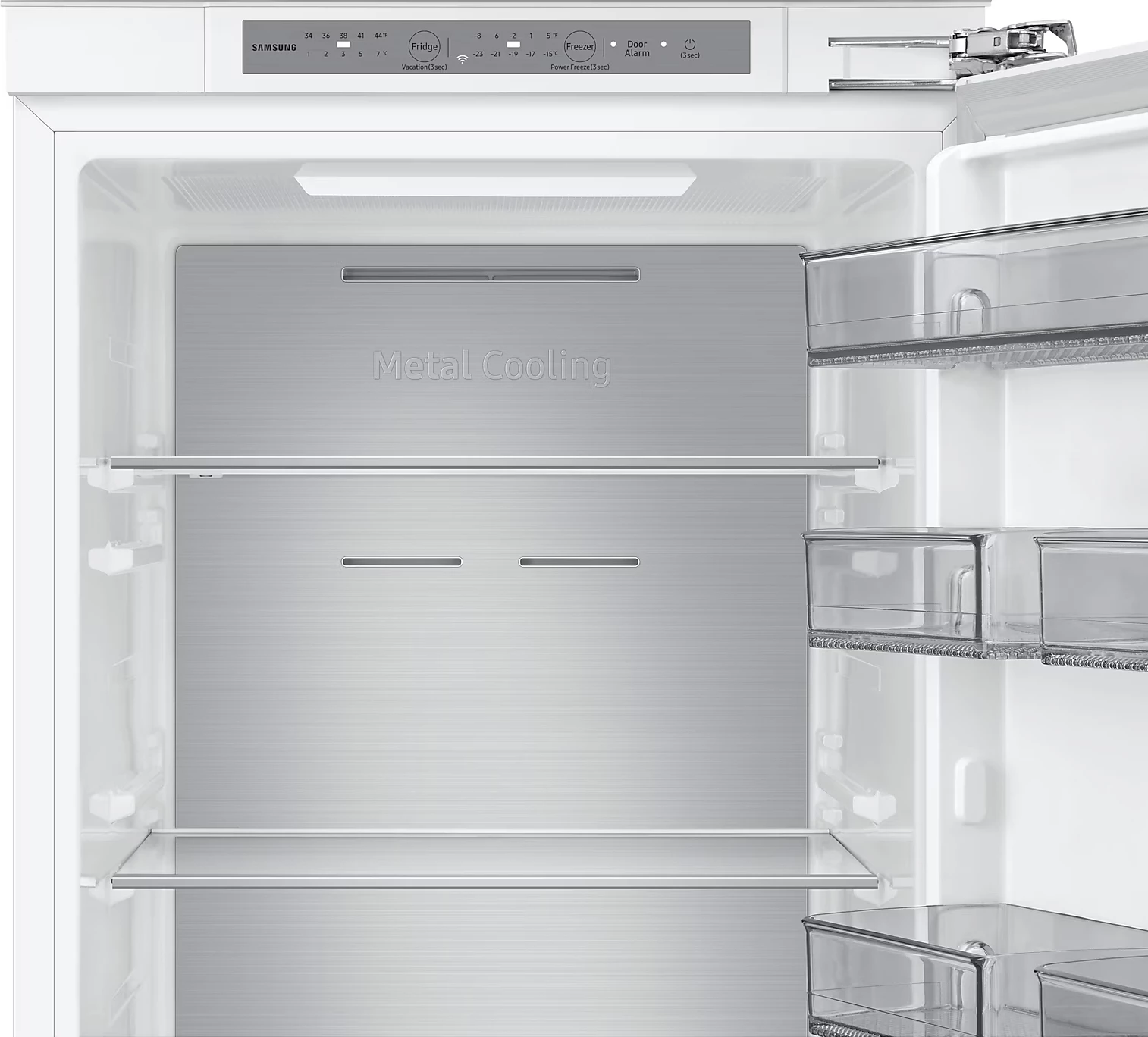 Frigorifer inkastrues Samsung BRB80F26DEF0EO 267L 177.5x54cm, me ngrirës poshtë, i bardhë