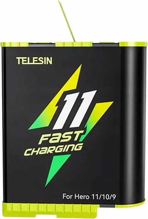 Akumulator Telesin GP-FCB-B11 për GoPro Hero 9/10/11/12, 1750 mAh, Fast Charge