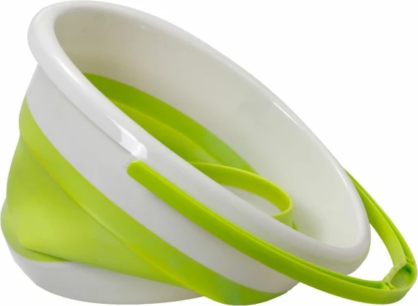 kovë palosëse BRUNNER Vinis Fold-Away 0203062N.C9N, TPE ushqimore, rezistente nxehtësi 125°C, rezistente ndaj ngricës, me dorezë, e gjelbër