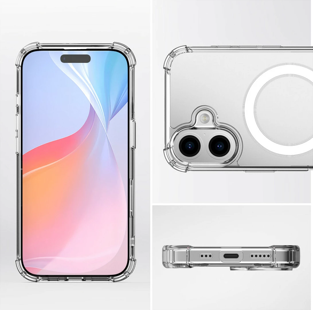 Mbështjellës 4smarts 541182, Apple, iPhone 16, 15.5 cm (6.1"), Transparent