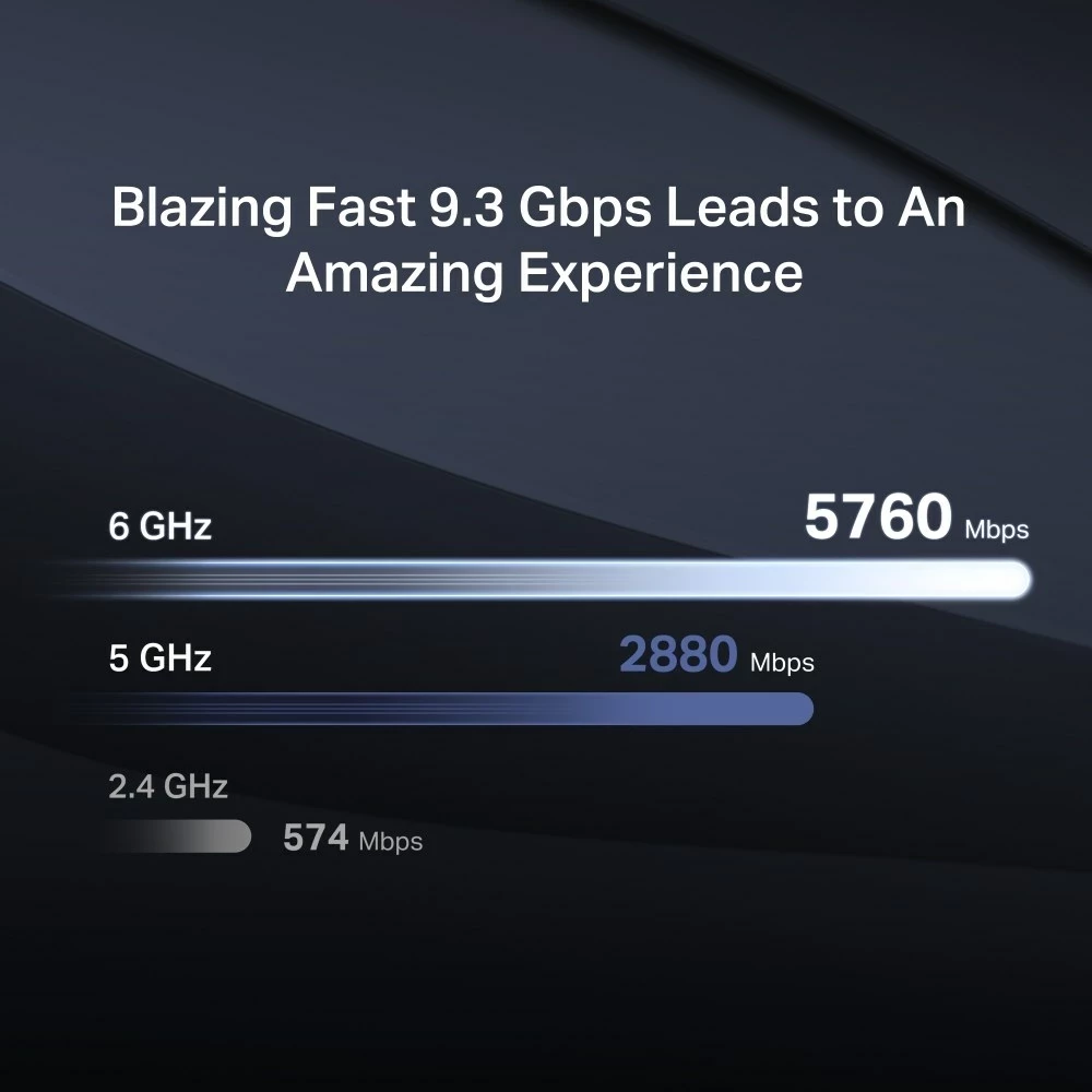 Router Mercusys BE9300 Tri-Band Wi-Fi 7, i zi