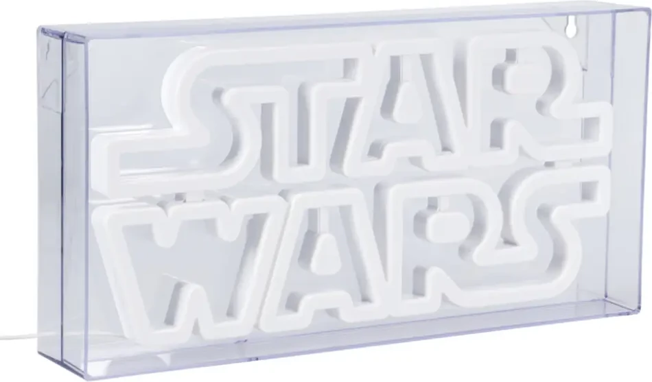Llambë desktopi LED neon Paladone Star Wars Logo 30.5cm USB, e verdhë