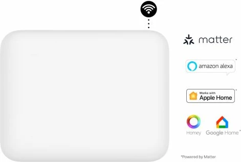 Radiator panel konveksion me Wi‑Fi MILL Invisible Smart PA400WIFI4 400W, i bardhë