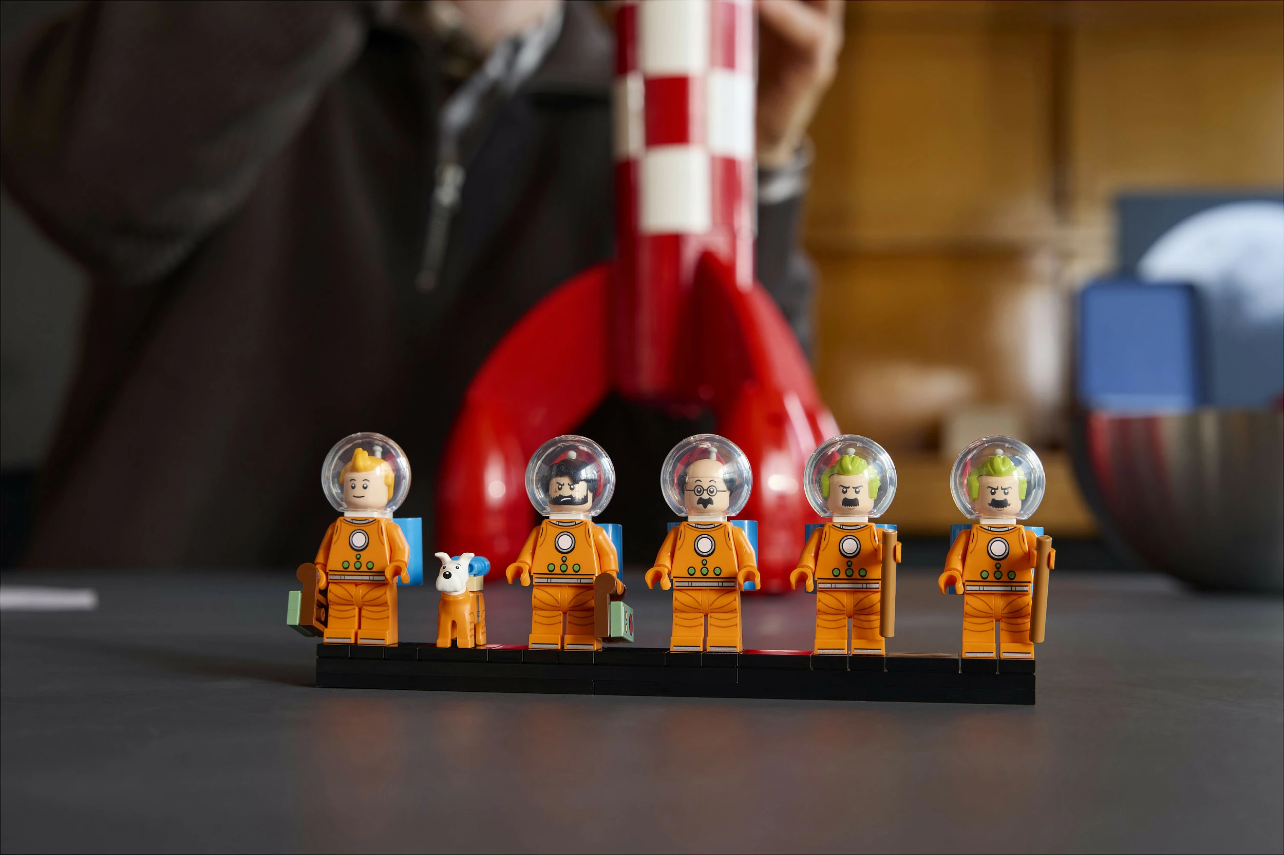 Set ndërtimi LEGO Ideas 21367 Tintin Moon Rocket, 1283 pjesë, 18+, multikolor