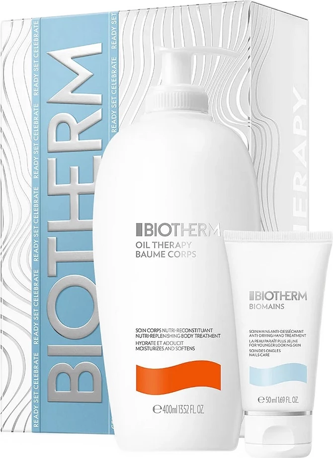 Set për trup dhe duar Biotherm Oil Therapy për femra, 400ml + 50ml