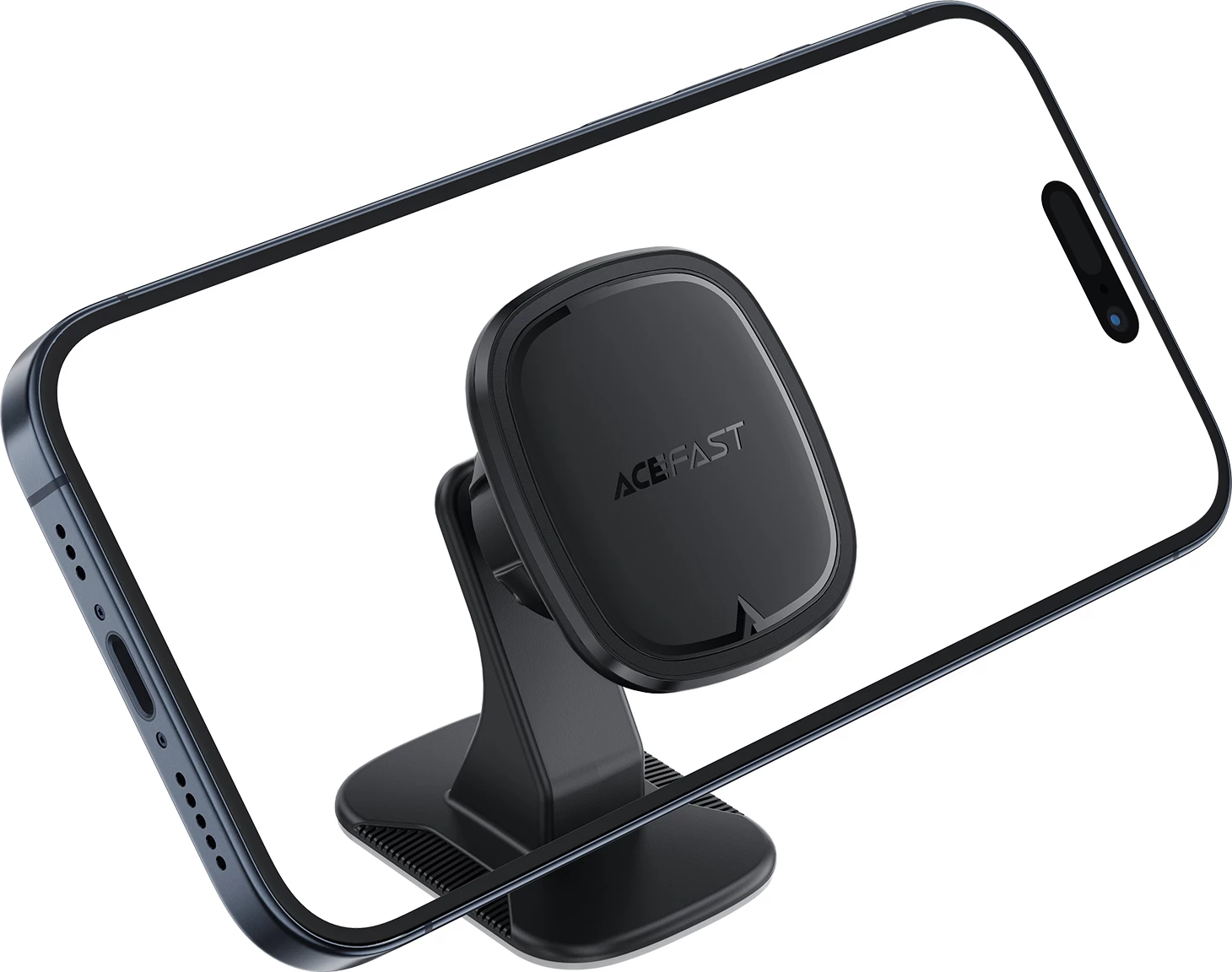 Mbajtës magnetik për celular Acefast D35, i zi, për panel të makinës