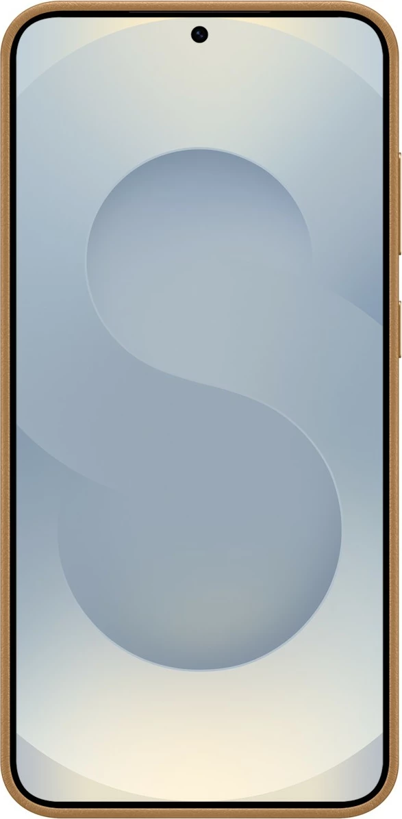 Mbështjellës Samsung Galaxy S25+, lëkurë artificiale, kafe