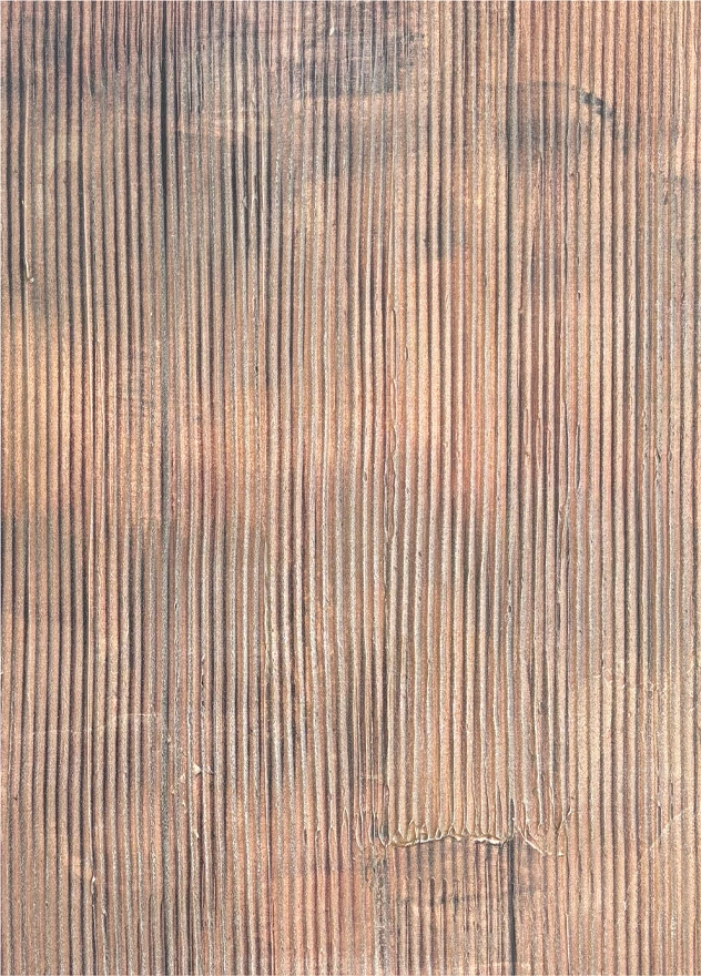 Dekor muri PLOW, pikturë në kanavacë, kafe e errët, MDF, 60x90x4cm