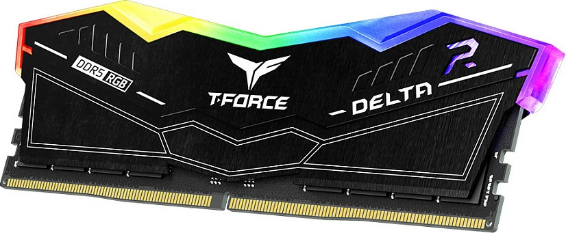 RAM Memorje Team Group T-Force Delta RGB DDR5 32GB (2x16GB) 6400MHz CL32, e zezë