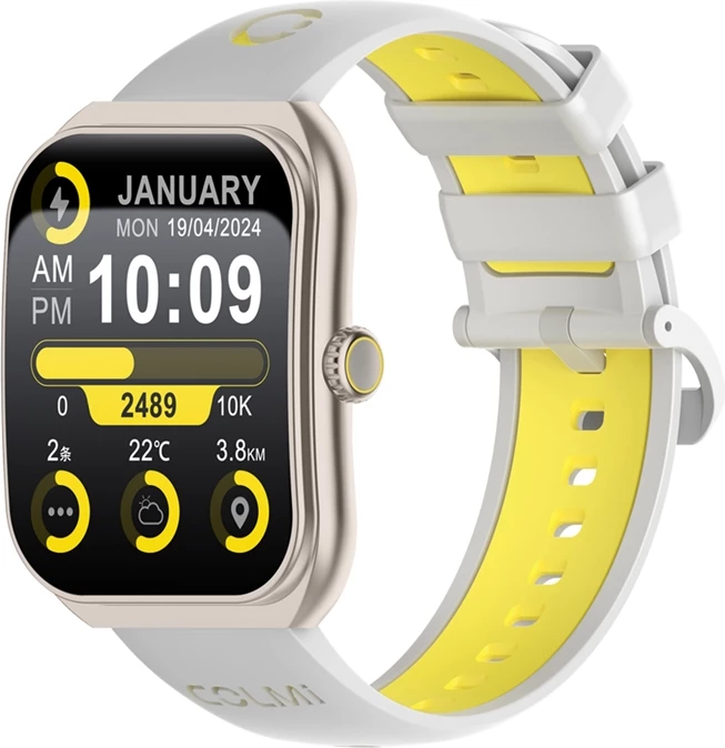 Smartwatch Colmi P86 1.93" AMOLED AOD Bluetooth thirrje 400 mAh, gold